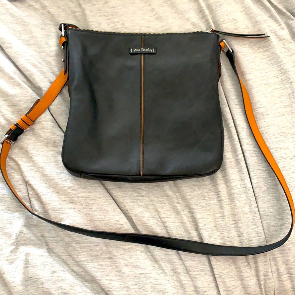 Vera Bradley Leather Messenger Style Purse